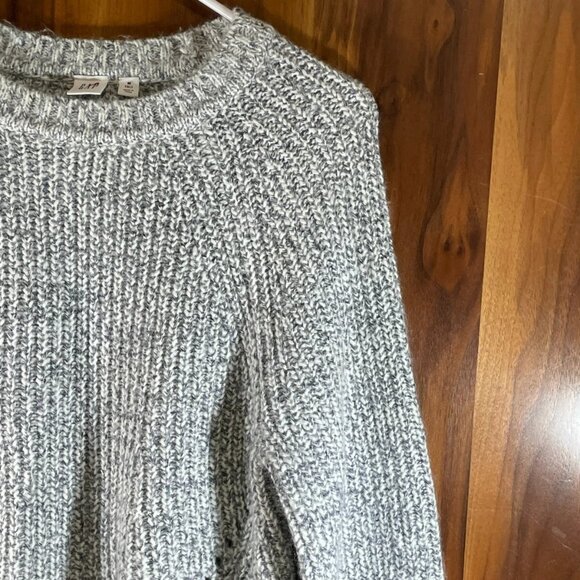 Gap Lofty Chainett Navy Marl Knitted Pullover Winter Sweater - Picture 3 of 7